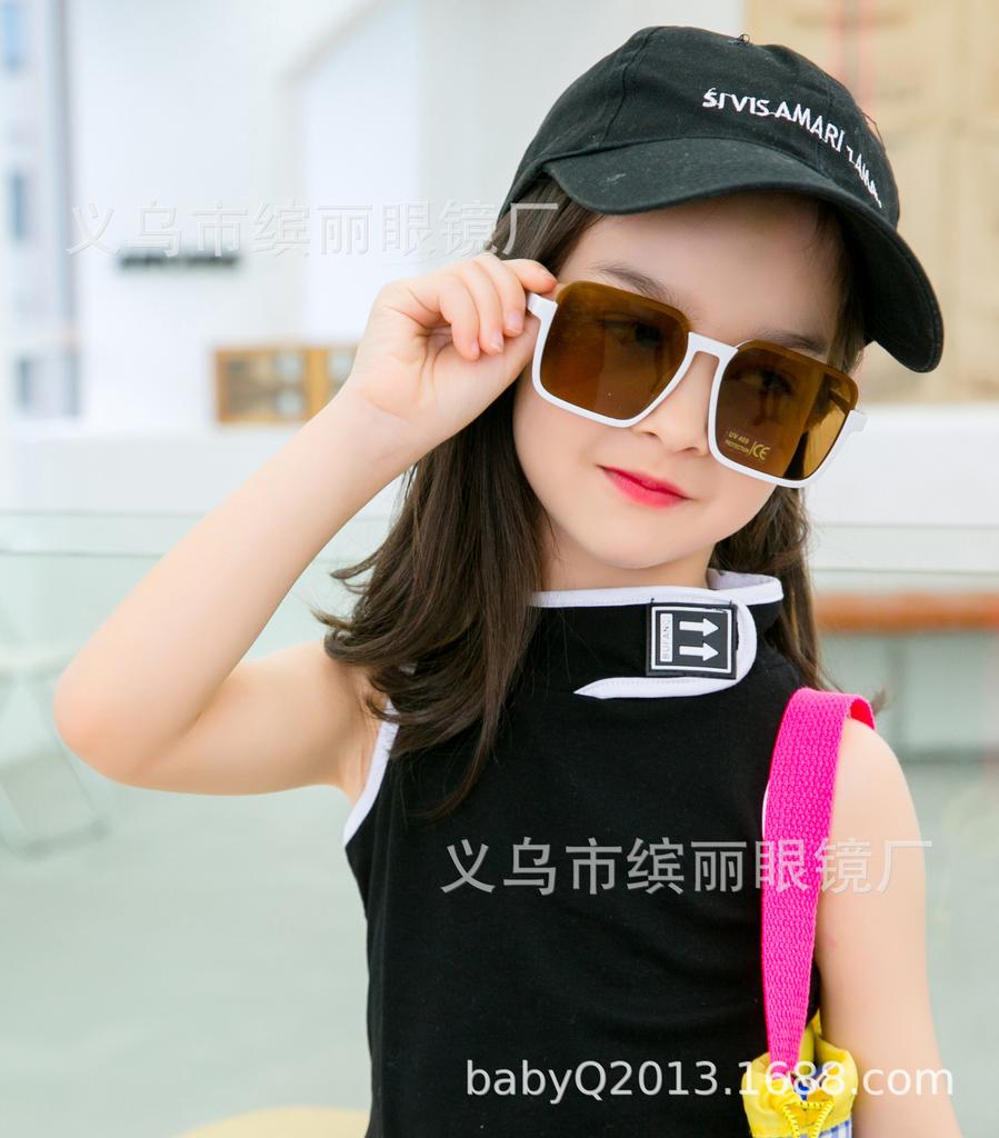 Детские солнцезащитные очки в винтажной коробке, модные тенденции для мальчиков и девочек, защита от ультрафиолета, стильная одежда, солнцезащитные очки