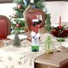 Christmas Home Furnishings Non Woven Scarf+Hat Wine Bottle Decoration Christmas Wine Bottle Decoration