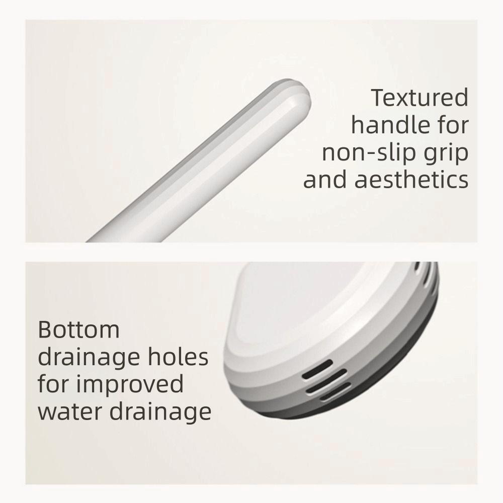 Силиконовая щетка для чистки с длинной ручкой, настенный артефакт для ванной комнаты, чистка туалета