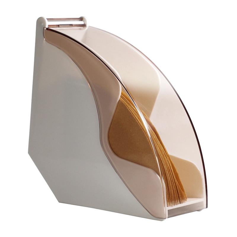 Ручной держатель для кофейного фильтра с акриловой крышкой, держатель для хранения бумажных фильтров, инструменты для бариста для кухонной утвари