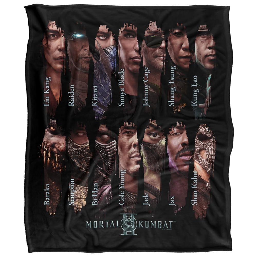Mortal Kombat 2 Choose Your Fighter Soft Touch Blanket