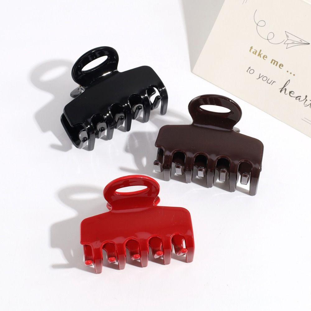 Hair Clip Acrylic Hair Claw Geometrric Women Shark Clip Gifts Square Hair Claw Party