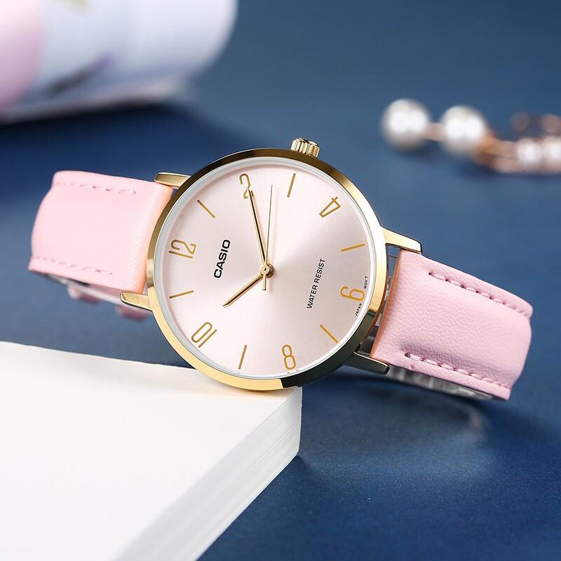 Casio Серия DRESS Модная Деловая Ретро Литературная Универсальная Классическая Стрелочная Цифровая Весы Водонепроницаемый Кварцевый Механизм Японский и LTP-VT01GL-4B