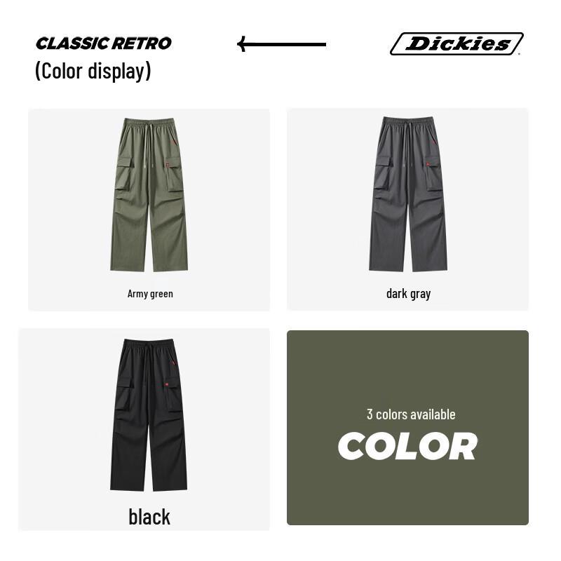 Мужские прямые рабочие брюки-карго Dickies