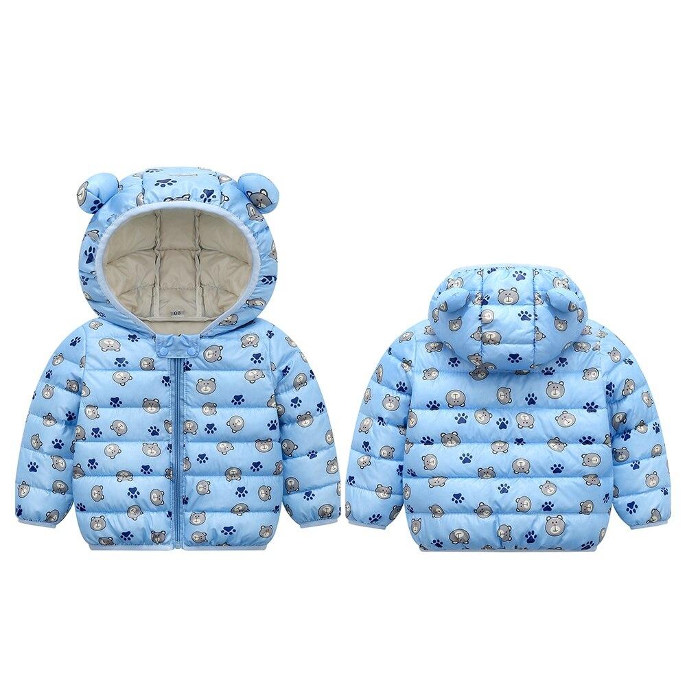 Маленькие зимние пуховики с принтами динозавров для мальчиков и девочек
