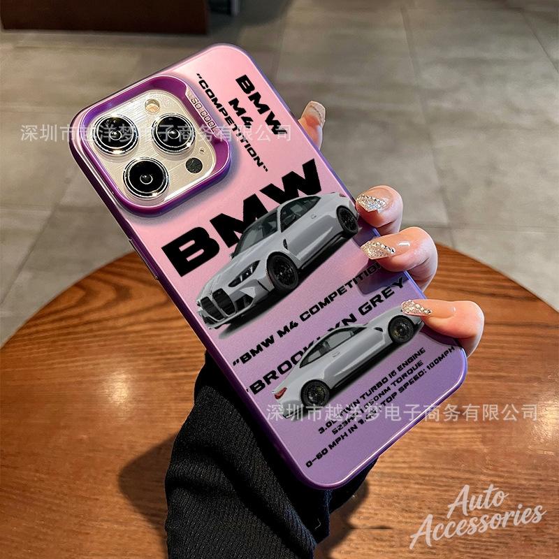 Trendy Phone Case For IPhone 17 16 15 14 13 12 11 Pro Max For BMW Series Phone Shockproof Protection Shell Accessories Sticker ET1