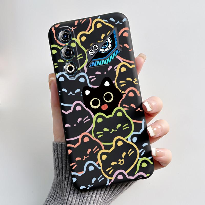 Чехол для ZTE Nubia Neo 3 GT 5G Z2465N Милый Кролик Черный Мягкий ТПУ Силикон Ударопрочный Задняя Крышка Для ZTE Nubia NEO3 GT 5G Корпус
