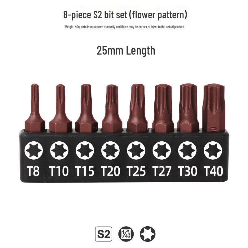 Многофункциональный набор отверток: Лезвия с шлицами Phillips, шлицевым и Torx T30 с ручкой-держателем бит