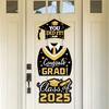Выпускной 2025 года, подвесная табличка для входной двери Выпускной 2025 года Приветственная табличка для украшения крыльца выпускного