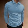 Европейская модная одежда Мужская рубашка-поло премиум-класса с длинными рукавами