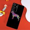 Cartoon Rottweiler Dog Phone Case For Samsung Galaxy S25 Ultra S24 Ultra S9 S10 S20 S21 S22 S23 Plus S24 FE Cover