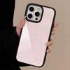 Gilded Suitable for Iphone16promax Apple 15 Mobile Phone Case 13 Glass 14 Light Luxury 12 Pink Bow