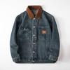 Spring Loose Trendy Brand Men'S Tooling Retro Washed American Jacket Men'S Denim Lapel Jacket