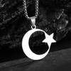 Новые украшения Европейские и американские украшения Луна Ожерелье из нержавеющей стали Луна Звезда Цепочка для свитера