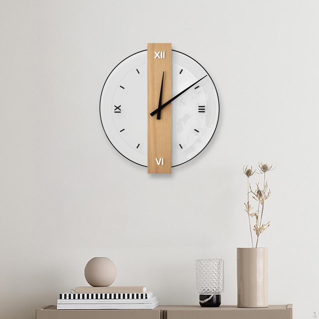 Декоративные часы Современные настенные фестивальные подарки Минималистичные дерево и стекло для