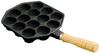Ikenaga Iron Works Takoyaki Plate 14 отверстий деревянная ручка только для газового огня Ahijo Сделано в Японии 411