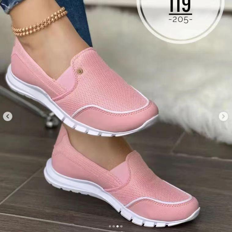 Large Size 2025 Summer European and American Mesh Foot Cover Fashion Casual Travel Shoes Women's One-pedal Lazy Single Shoes