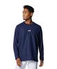 UA ГИБРИДНАЯ ФУТБОЛКА С ДЛИННЫМ РУКАВОМ Midnight Navy White LG