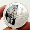 Королева Елизавета Англии, посеребренная памятная медаль, ремесленная подарочная монета, золотая монета, памятная монета, включая подарочную коробку