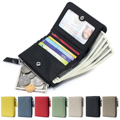 Модный ультратонкий RFID-кошелек: Японский женский картхолдер большой вместимости и кошелек для монет на молнии