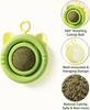 Rotating Catnip Ball Toy, Wall Mounted Interactive Cat Chew Toy for Indoor Cats, Calming Lickable Catnip Treat Toy