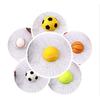 Funny 3D Tennis Ball Basketball Football Hit Window Crack Car Sticker Decoration