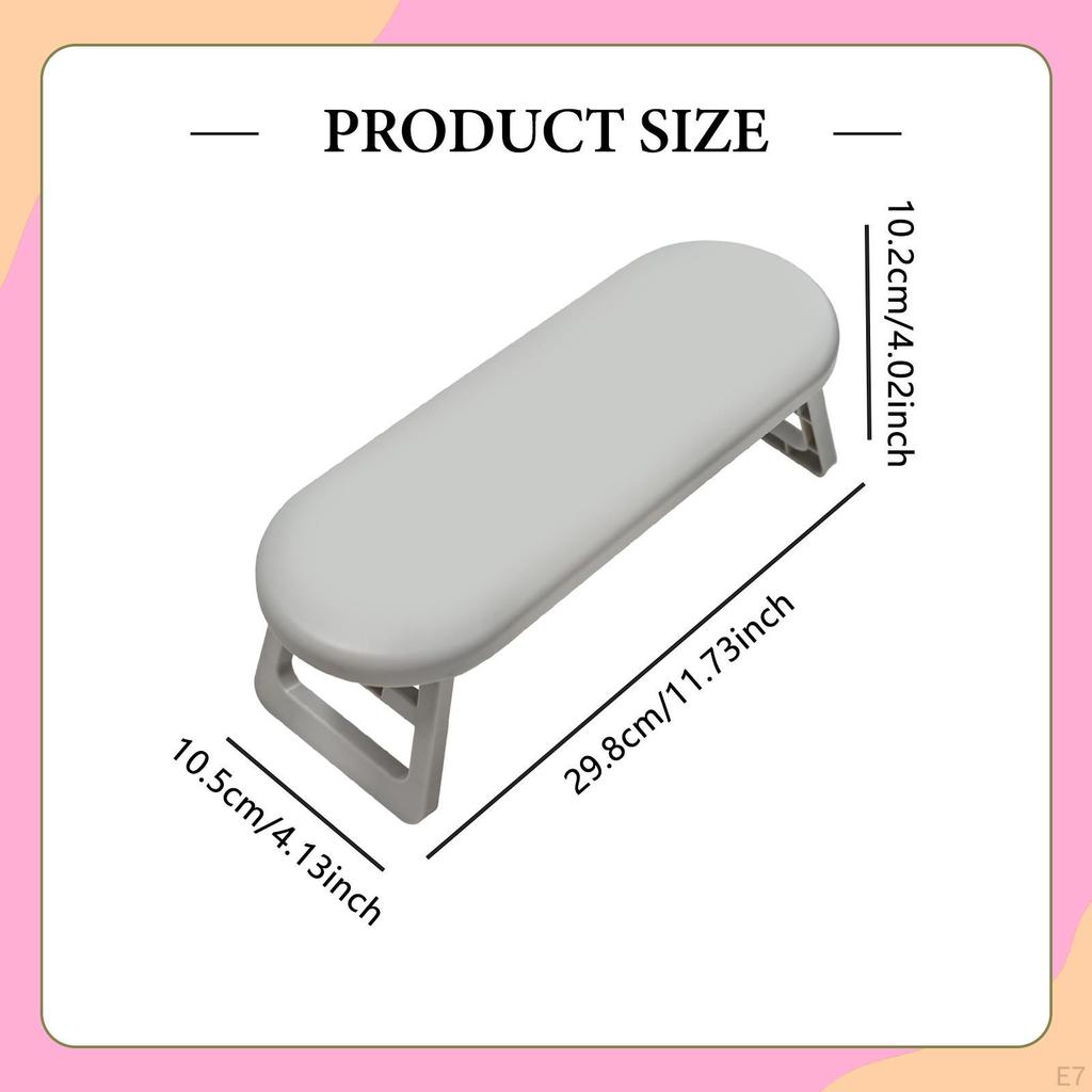 Nail Arm Rest Armrest,Manicure Tool,Foldable,Salon Use Anti Slip Professional Nails Cushion Hand