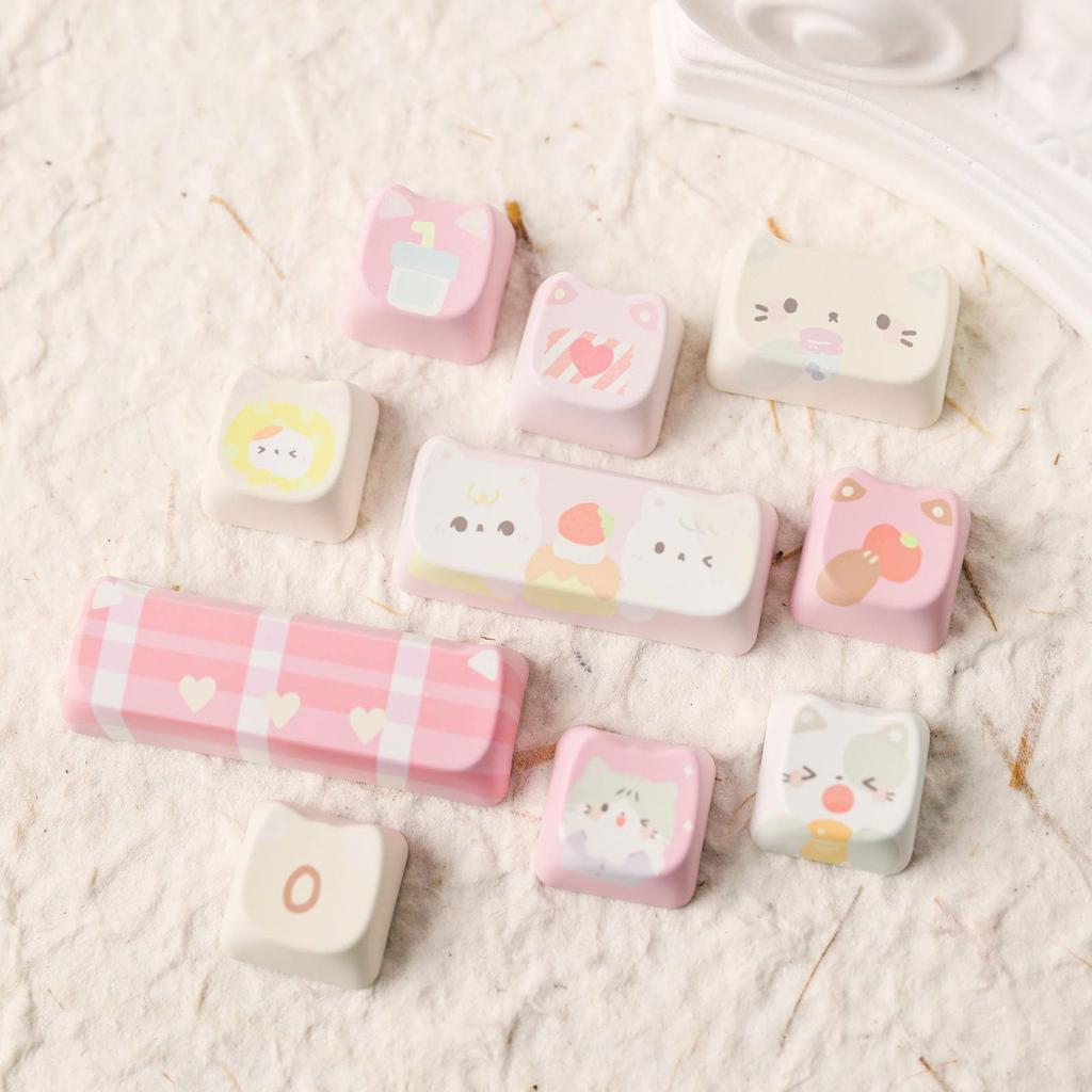 Набор кейкапов KiiBOOM Maorbeng PBT MAO Profile для ANSI раскладки 141 клавиша Кастомные кейкапы MX переключатели для механической игровой клавиатуры Сублимация красителя