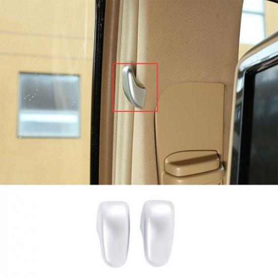 For Benz S-Class W221 2008-2012 ABS Silver Internal B-pillar Hook Cover Trim 2X