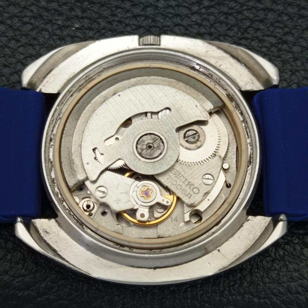 Б/У винтажные мужские часы SEIKO 5 AUTOMATIC 7006A из Японии с синим циферблатом a433675-2