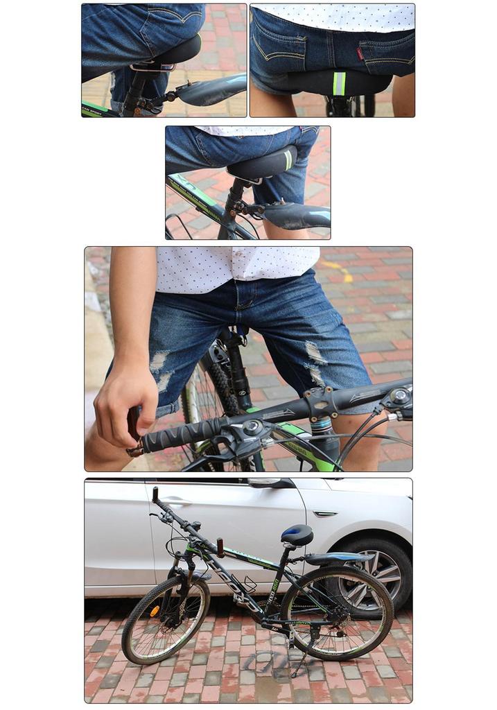 New Armless Super Soft Bike Saddle for Mountain Bikes - Thickened, Nose-less Design, Magic Comfort Seat Cushion