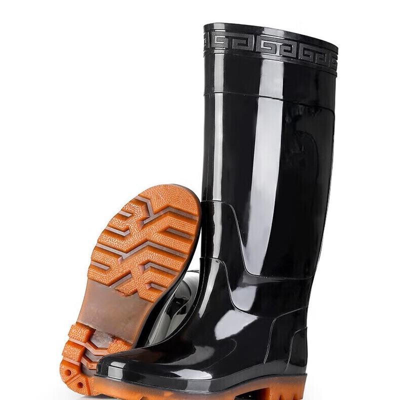 DAXTE Men's High-Top Safety Rain Boots