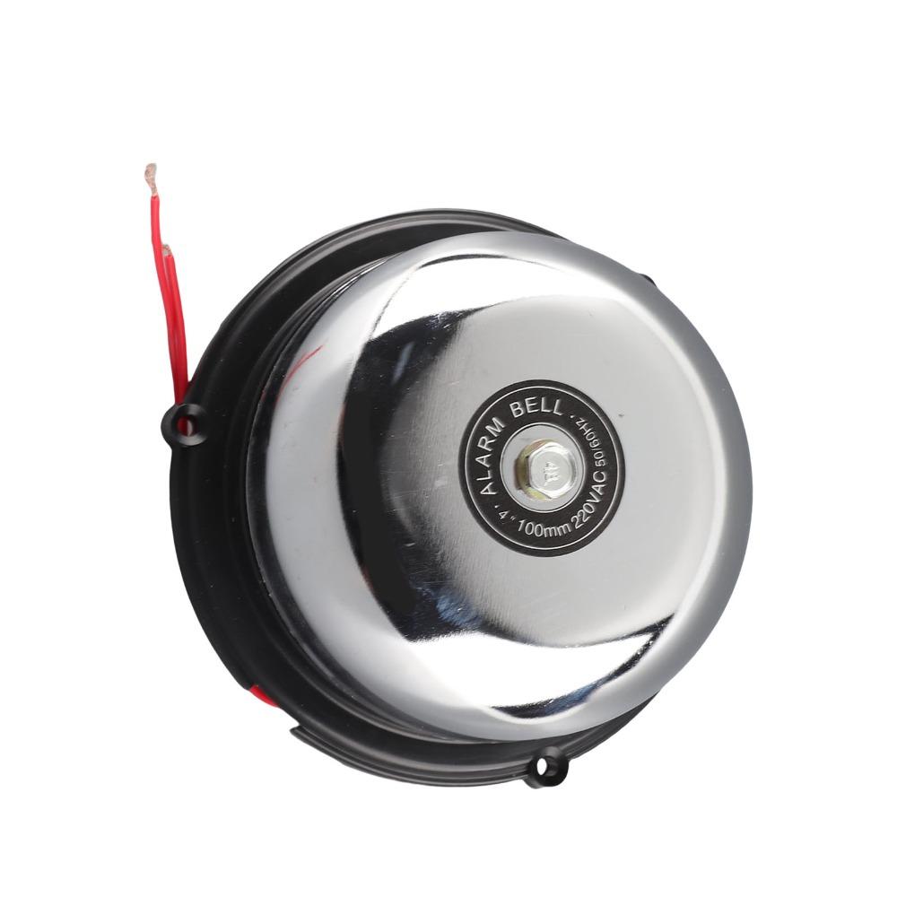 Stainless Steel Fire Alarm Gong 4 Inch Electric Ring Electric Bell Home