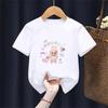 T-shirt Suitable for Labu Doll Print Boys Girls Top 3-12 Age Toddle T-shirts Summer Casual Short Sleeve Fashion Clothing