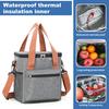 Insulated Lunch Leakproof Bag 550ml Cooler with Mesh Pockets Thermal Food Tote Box
