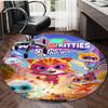1pc Super Kitties Adventures2 Design Printed Area Round Carpet for Bedroom Living Room Home Decor Rugs Mat Non Slip Mat Rug for Bedside