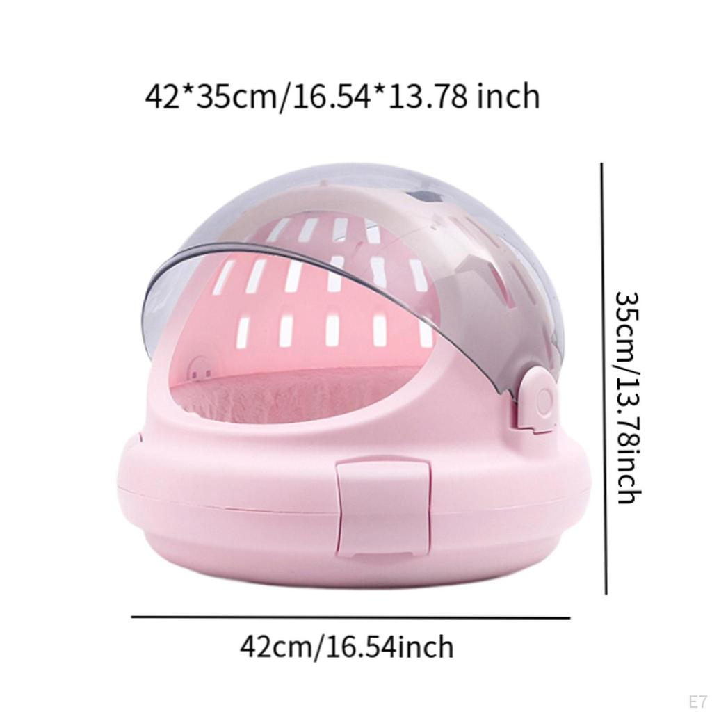 Cat Carrier Pet Travel Dog Crate Lightweight Small for Outdoor Use