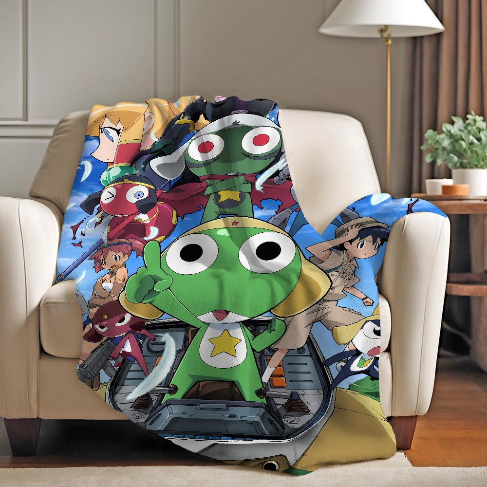 Anime K-Keroro G-Gunsou Blanket Warm Soft Suitable For Bedroom Sofa Bed Living Room Office Travel Camping Gifts