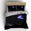 Purple and blue butterfly. Bedding sets Duvet cover sets Duvet covers Pillowcases(1*Duvet Cover 2*Pillowcases without duvet insert)