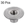 30 шт. M4 M5 M6 M8 M10 Т-образная гайка Монтажная фурнитура Фурнитура Гайки Сквозное отверстие Фланцевая вставка