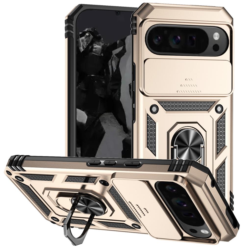 Военный бронированный чехол для Google Pixel 9 Pro XL 8A 7A 6A 8 7 6 Pro Чехол Защита Кольцо-подставка Держатель Coque Funda