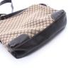 Used CELINE Macadam Shoulder Bag canvas leather Beige Brown Used Women