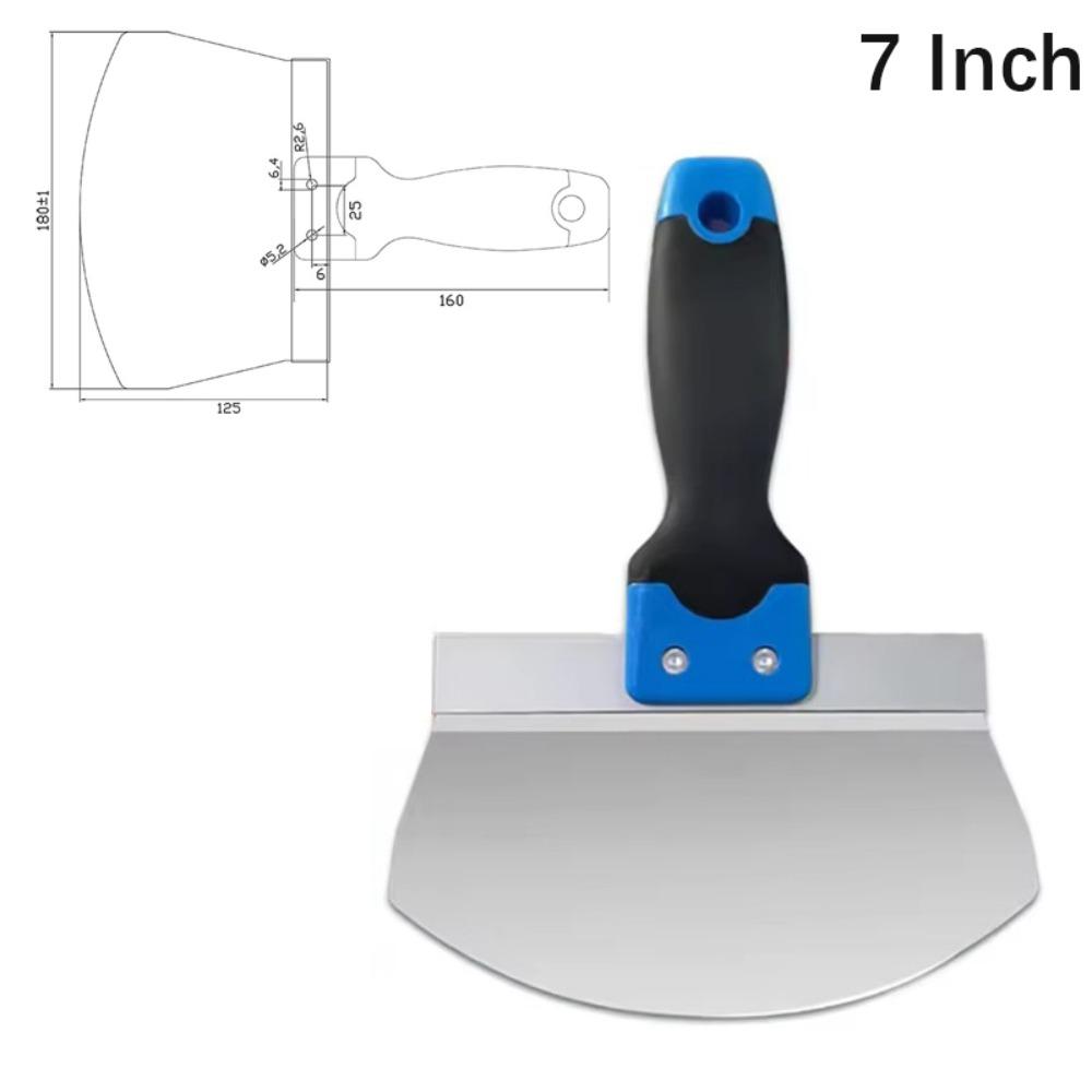 Stainless Steel Paint Scraper 6.5/7 Inch Multi-Purpose Scraper Putty Knife Wallpaper Removal