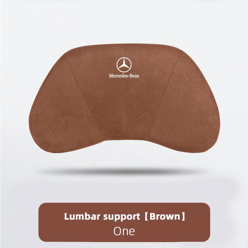 Car Seat Safety Headrest Pad Auto Emblem Neck Pillow For Mercedes Benz AMG W205 C300 W203 W206 W108 W124 W126 W140 W168 W169 GLC EQSTU1