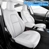 Полный комплект чехлов на сиденья для Tesla Model Y 2020-2024 Водонепроницаемые защитные чехлы из искусственной кожи Простая установка Защита для детского сиденья
