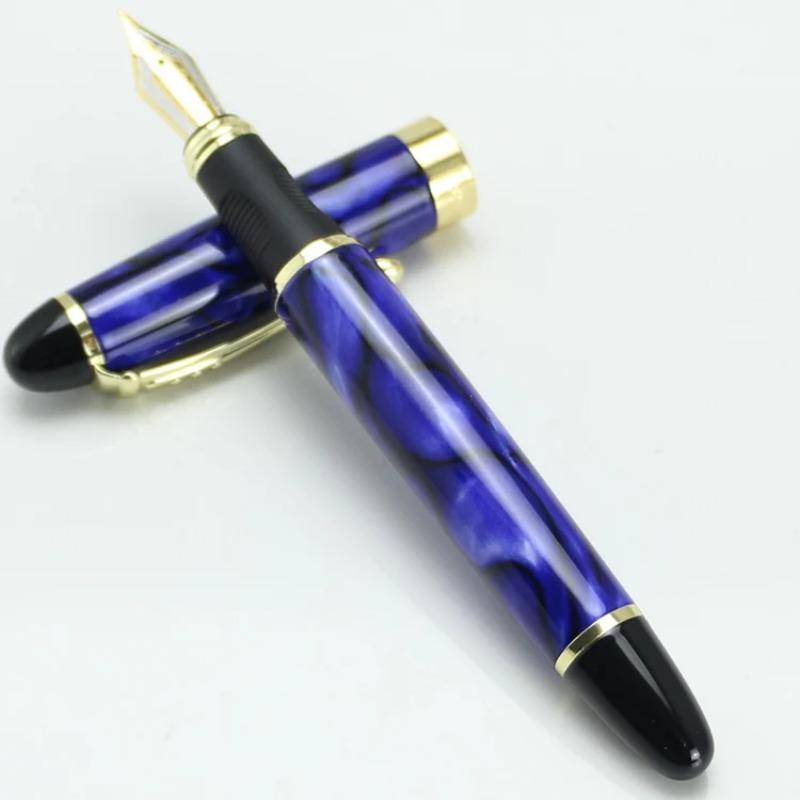 Перьевая ручка JINHAO X450 18KGP 0,5 мм Широкое перо Исполнительная Синяя Мраморная 21 Стиль Канцелярские товары Школьные и Офисные Принадлежности Пишущие Ручки