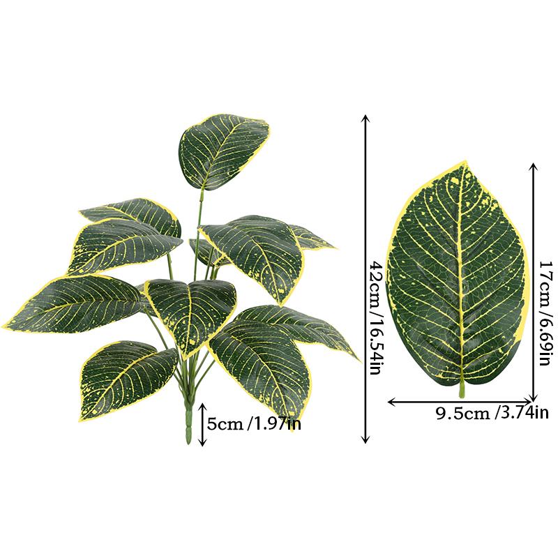 Моделирование растений Орнамент в горшке Искусственная черепаха Лист Зеленая ветка дерева Растения