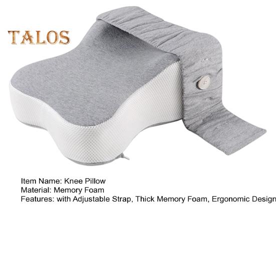 Подушка для ног Comfort Knee для спящих на боку, подушка для ног из пены с эффектом памяти для облегчения боли в спине и пояснице, эргономичная подушка для ног с регулируемым ремнем