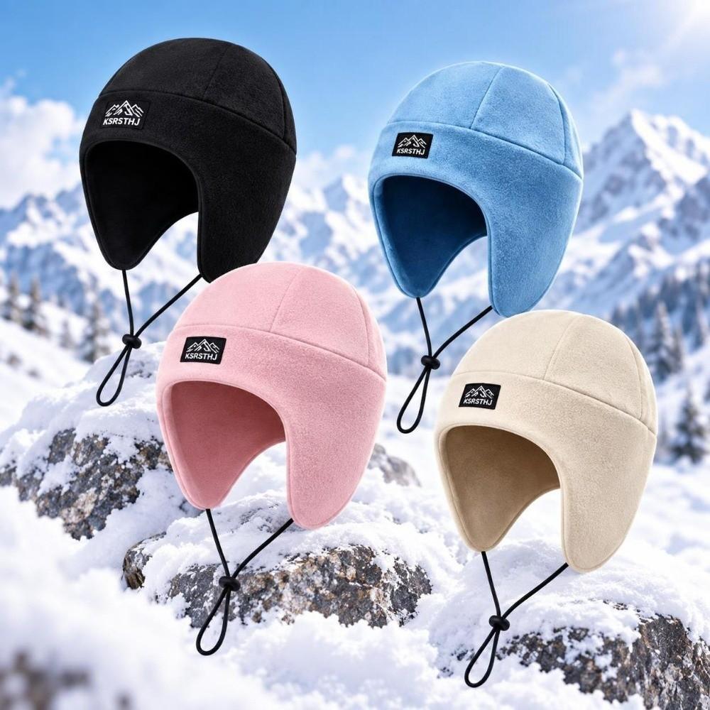 Warm Ear Protection Fleece Trapper Hat Cold Resistant Warm Ear Beanie Winter Windproof Hat Cycling