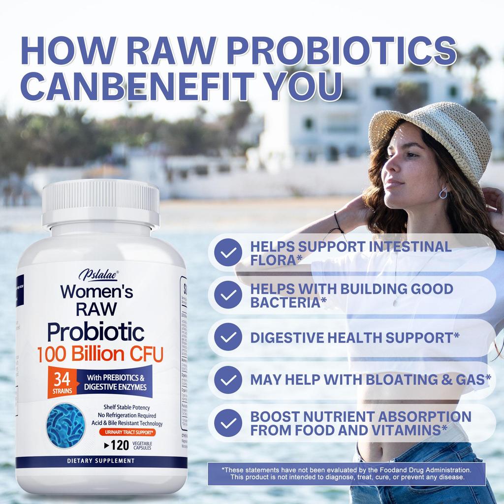 Pslalae - Probiotic Capsules for Women - Urinary Tract & Gut Health